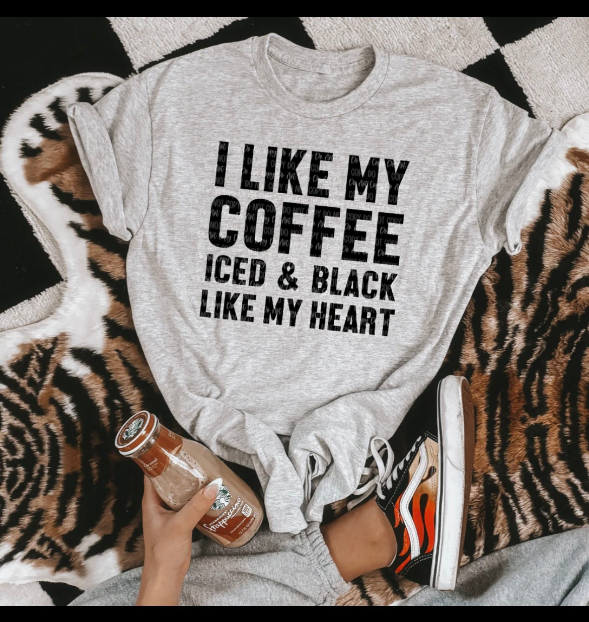 Coffee Black Heart Shirt