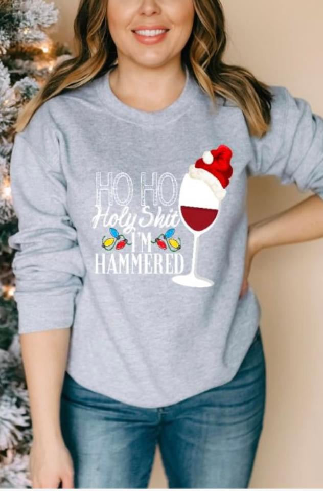 Wine Christmas Crewneck