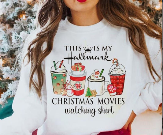 Christmas Movie Watching Crewneck