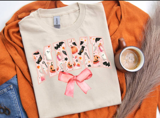 Halloween Mama Bow Shirt