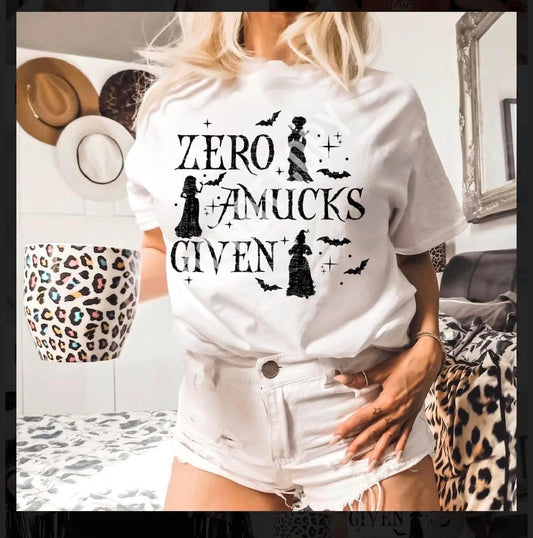 Zero Amucks Given Shirt